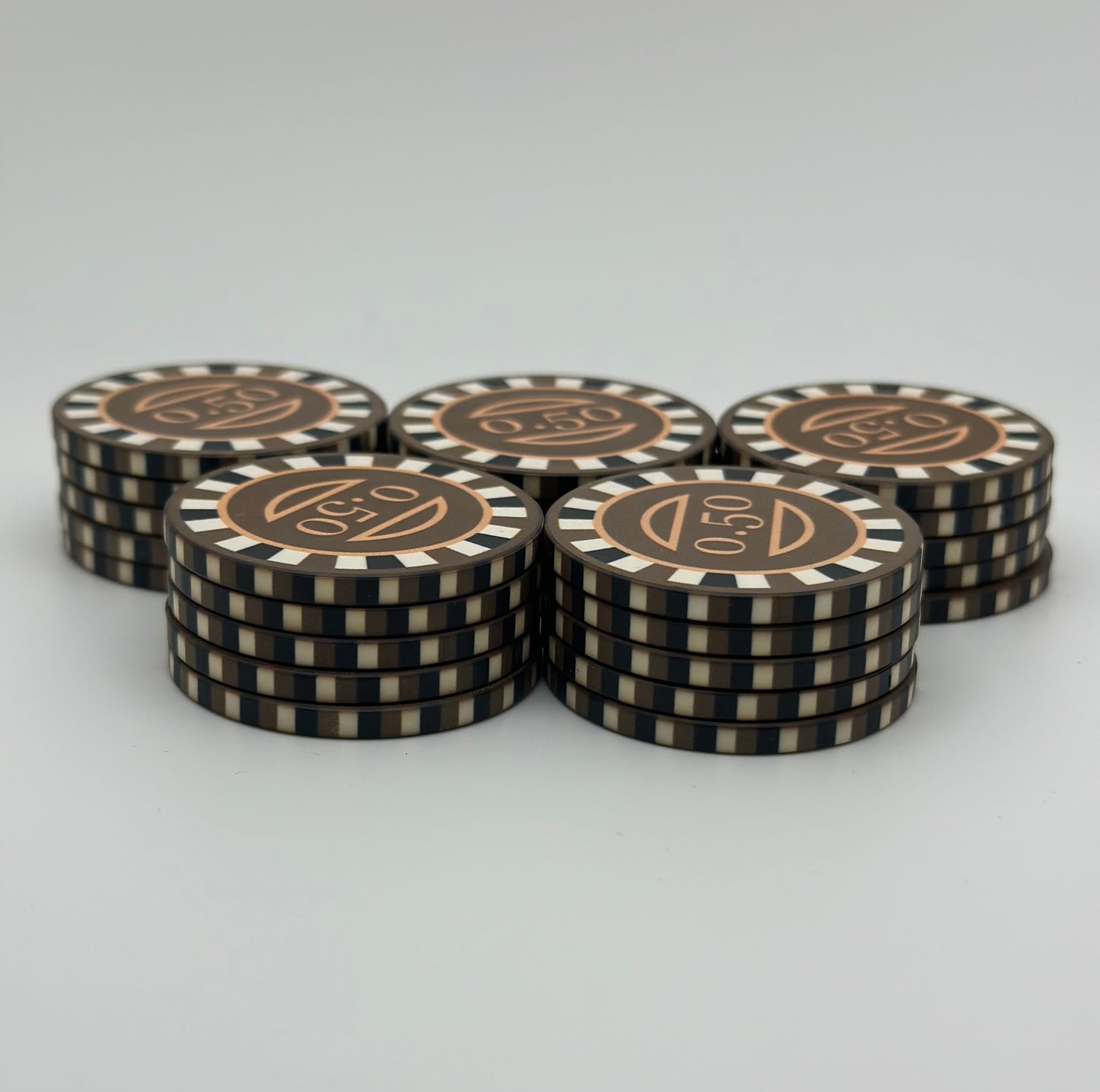 Festival Series -  Brown $0.50 Chip - Sleeve of 25