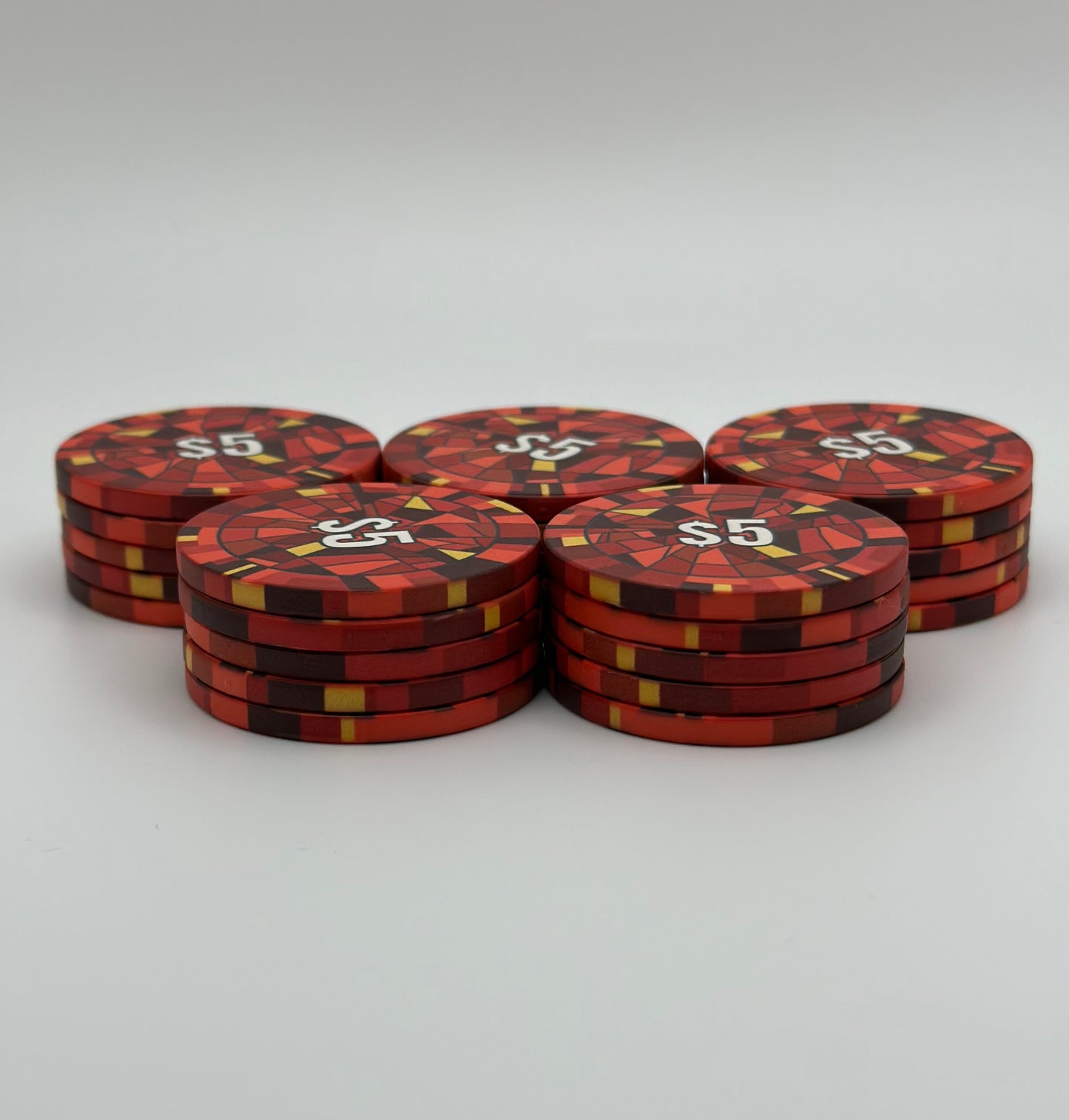 Genesis Series -  Red $5 Chip - Sleeve of 25