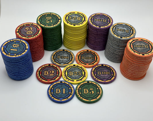 Bitcoin ₿ Series Poker Chip Set - 500 Pieces Without Case